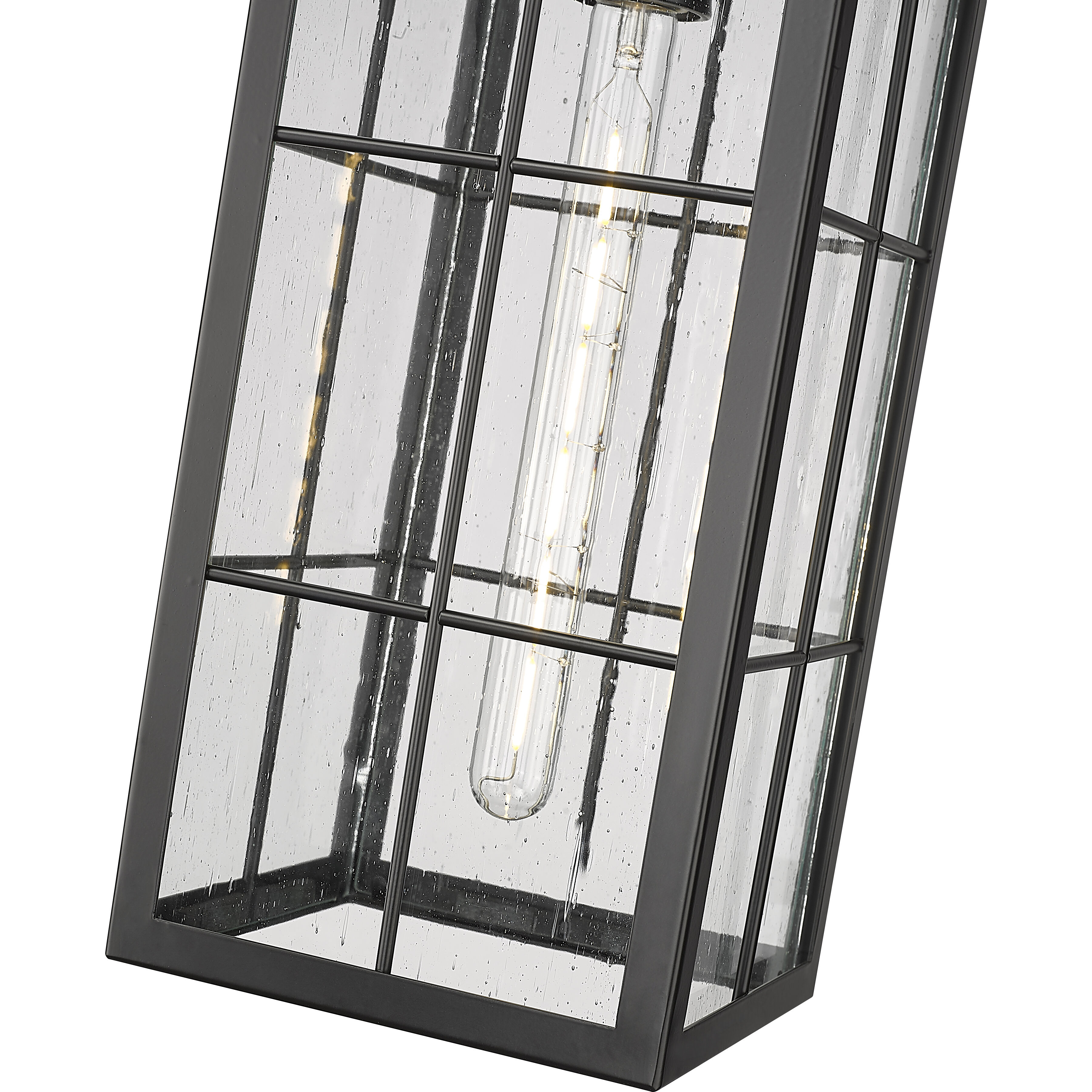 Jaxson 1 Light 7.5 inch Powder Coated Black Outdoor Hanging Lantern